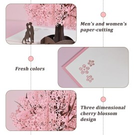 3D Birthday Card, Romantic Congratulations Card for Wedding Anniversary