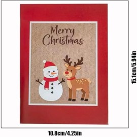 Christmas Gift Card Booklet with 5 Card Slots