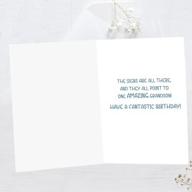 Grandson Birthday Card, Gift from Grandparents for Him