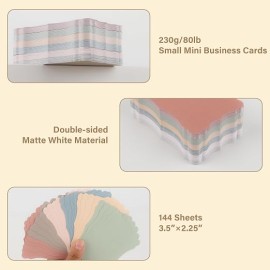 144 Pcs Small Business Cards Mini Size